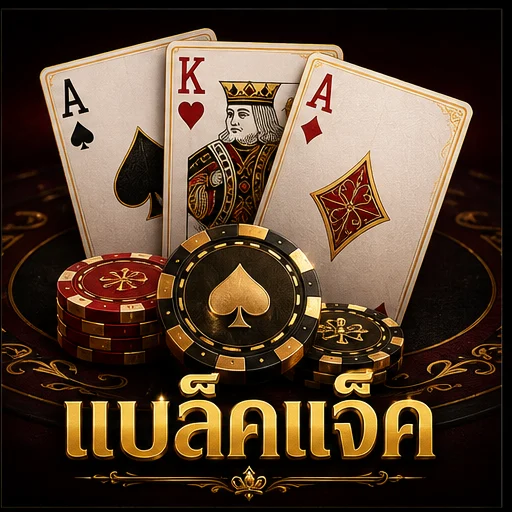 ภาพประกอบ แบล็คแจ็ค พร้อมข้อความในภาพ