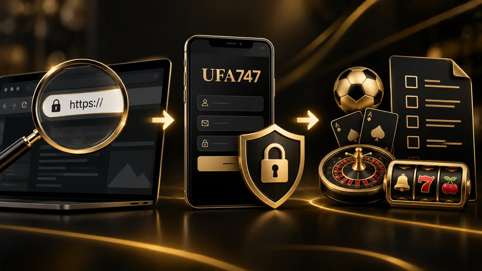 ขั้นตอนตรวจสอบ UFA747 ด้วย URL ปลอดภัย ข้อมูลบัญชี และเงื่อนไขบริการ